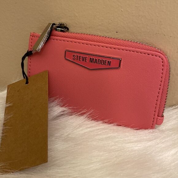 NWT Steve Madden Raspberry (bslim) Mini Wallet - Picture 4 of 6